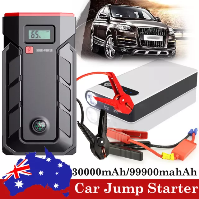 30000/99900mAh Car Jump Starter Booster Power Bank Battery Charger Flashlight AU