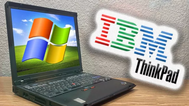 Ordenador Portátil IBM THINKPAD R50e con Puerto Paralelo DB25 nativo + Windows 7