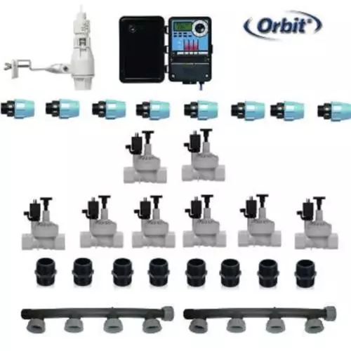 kit irrigazione Orbit 8 stazioni zone con centralina programmatore per esterno