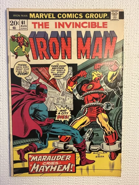 The Invincible Iron Man #61 Marvel Comics 1973 Bronze Age