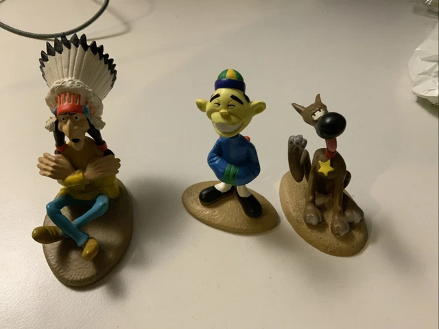 Figurines Frères Dalton (Lucky Luke) - Plastique Flexible Dargaud 1974 - Occasion - France