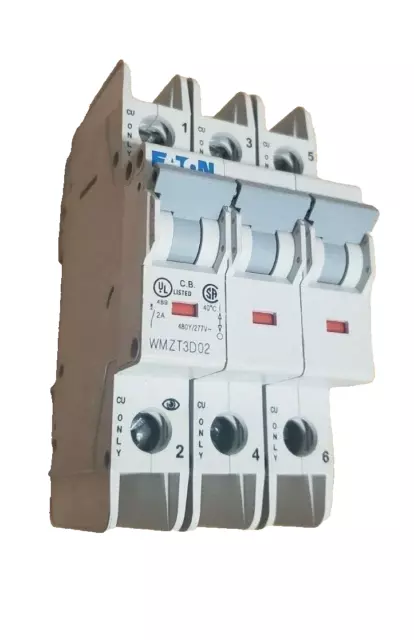 (Qty:1) Eaton Wmzt3D02 Cutler Hammer Circuit Breaker 480Vac