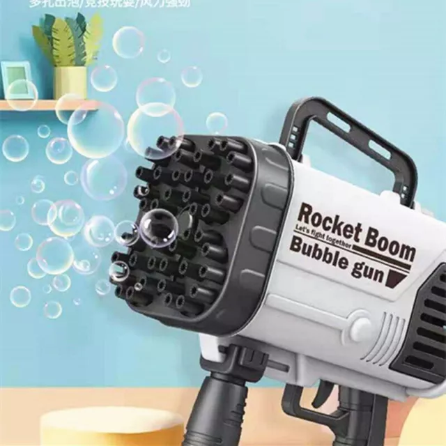 Máquina de Burbujas Bazooka Gatling Infantil 44 Hoyos