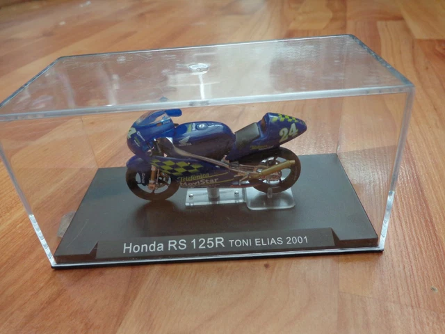 1/24 Deagostini Ixo - Honda Rs 125R Toni Elias 2001 Miniature Moto Vélo