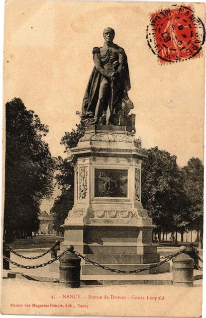 CPA Nancy-Statue de Drouot-Cours Léopold (187289)