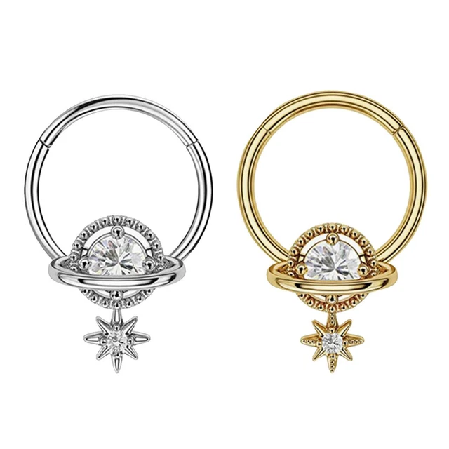 Nasenringe Hoop Form Piercings Schmuck Edelstahl Nasenringe Damen Herren