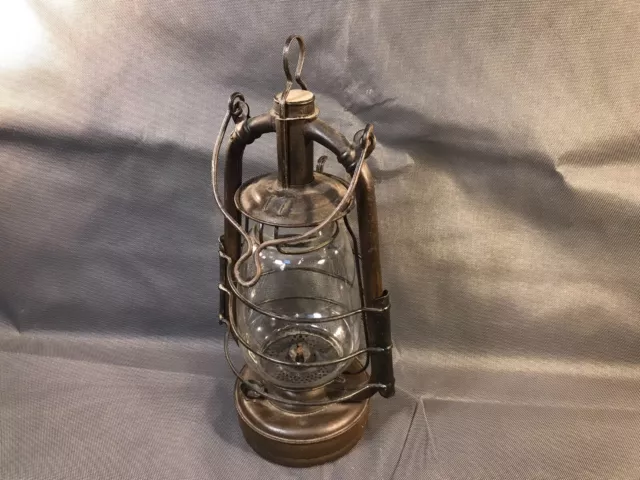 Ancienne lampe tempête à pétrole à restaurer ou pour déco lampe 19ème