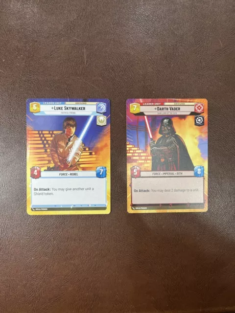 Pre-Release Star Wars Unlimited TCG Promo Luke Skywalker & Darth Vader english