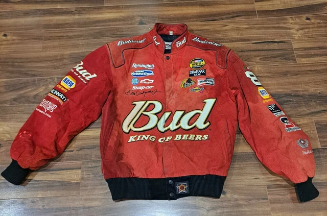 Nascar Red Faux Leather Race Jacket (S)