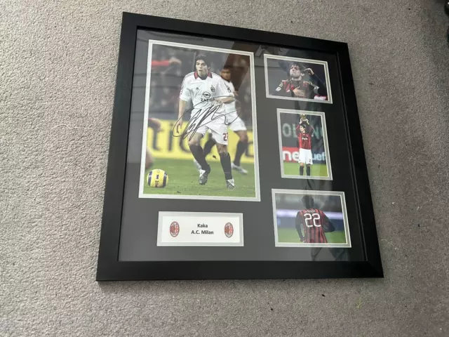 Kaka  Framed AC Milan  Signed Mount With COA