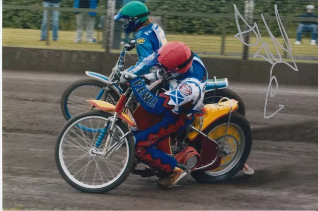 Andrew Tully Hand Signed Scunthorpe Scorpions Speedway 6X4 Photo 8.