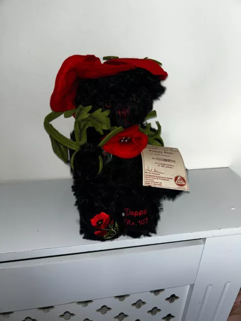 Hermann Flower Bear - Poppy - Limited Edition 107 of 500 - Rare