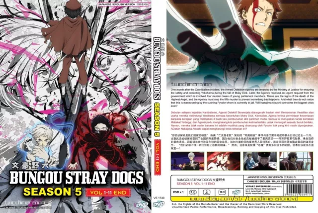 DVD Anime Bungou Stray Dogs Season 1-3 (1-36 End) +OVA + Movie English  Dubbed