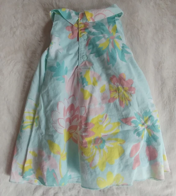 Carters baby girl floral print sleeveless dress  6 months infant outfit 2