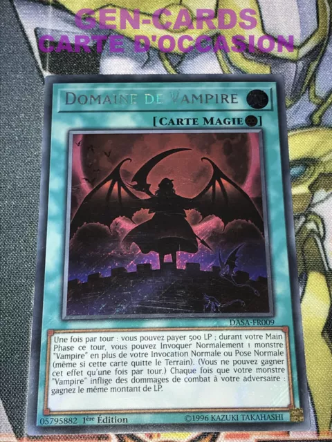 OCCASION Carte Yu Gi Oh DOMAINE DE VAMPIRE DASA-FR009 1ère édition