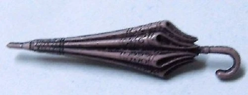 Broche Vintage Amusante En Forme De Parapluie Mauve - Résine Moulée, Occasion