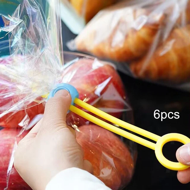 6 Attaches De Scellage Détachables, Clips De Sacs Alimentaires
