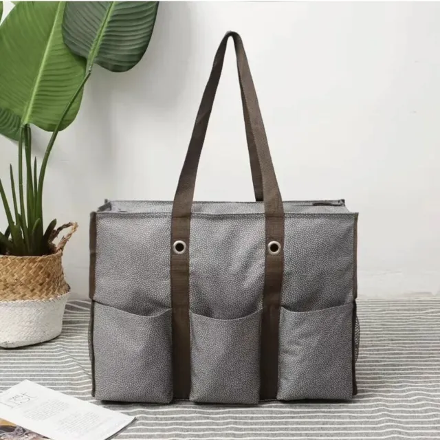 THIRTY ONE DELUXE Organizing Utility Tote---Checkmate $30.00 - PicClick