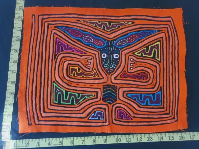 Panama Kuna Mola Folk Art Reverse Applique Embroidery Quilted 1903
