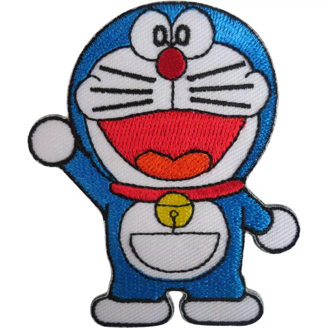 Doraemon Patch Embroidered Badge Iron Sew On T Shirt Jeans Japanese Manga Anime