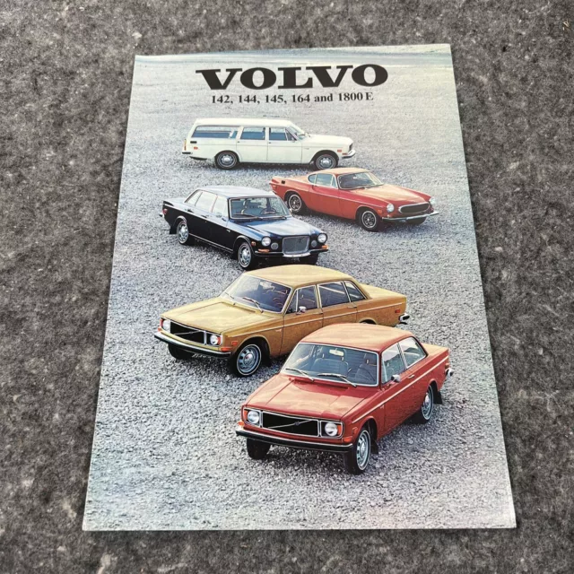 1971 Volvo 142 144 145 164 1800E Folder Sales Brochure