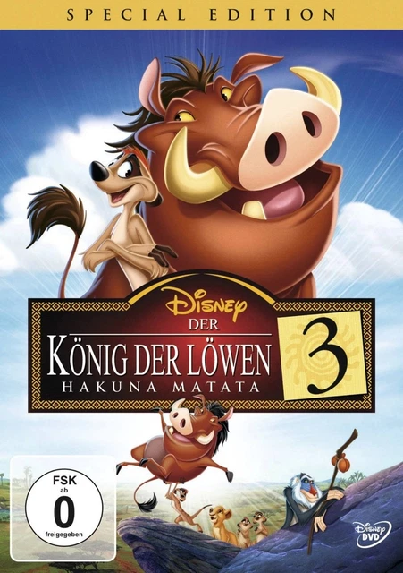DISNEY DER KÖNIG der Löwen 3 Timon Pumbaa DVD Animationsfilm EUR 2,62 ...