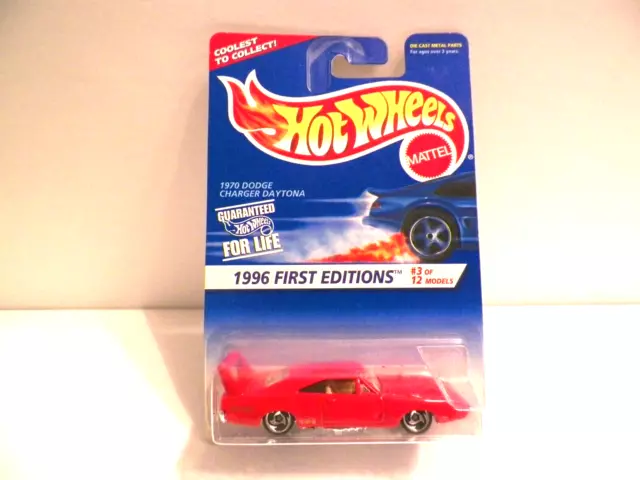 Hot Wheels- 1996 First Editions- '70 Dodge Charger Daytona---L64