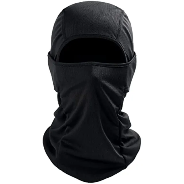 Balaclava Face Mask UV Protection Ski Sun Hood Tactical Mask for Men Women Black