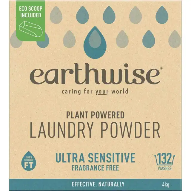 Earthwise Laundry Powder Fragrance Free- 4kg