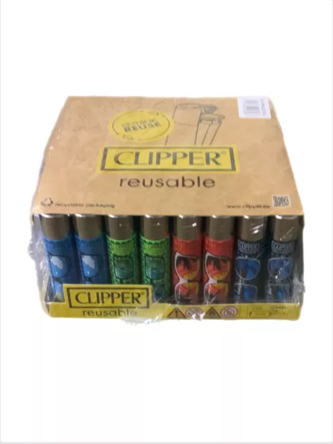 48 clipper lighters, Clippers with patterns, refillable Lighter