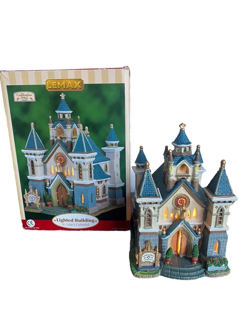 Lemax Caddington Village 35055 Lemax Caddington Village - Iglesia St. Luke Con Luces, Decoración Navidad, Pueblo En Miniatura, Multicolor Iglesia Iluminada Navidad - 6