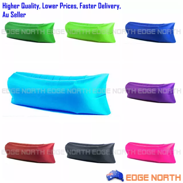 Air Sleeping Bag Lazy Chair Lounge Beach Sofa Bed Inflatable Camping Lounger