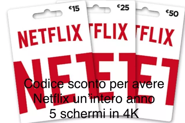 Coupon Netflix Del Valore Di 200 Euro