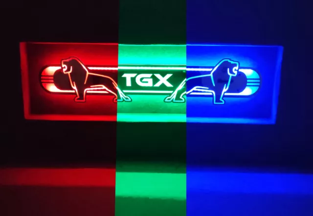 MAN TGX LED Spiegel LKW Truckerschild Leuchtschilder Rückwandschilder M02-RGB