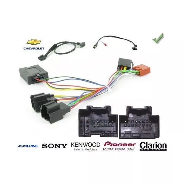 COMMANDE AU VOLANT CHEVROLET ORLANDO 2009- - Pour Pioneer complet avec interface