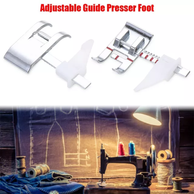 Guía con regla herramienta de puntada accesorios de coser prensa pie máquina de coser pies