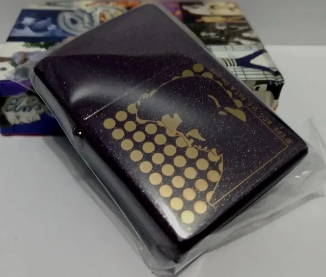 Zippo 2006 G 06 Elvis Silhouette Purple Shimmer Brass Insert