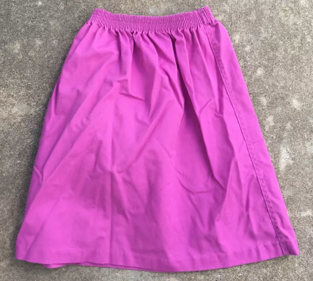 Vintage Kim Stacy Skirt Made In USA 70s 80s Girls 7 Elastic Waist 2