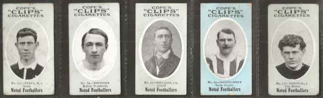 Cope Copes - Cope Clips Noted Footballers - 5 Cards - Lot 04 Of 32