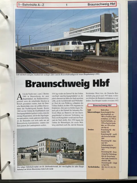 Braunschweig Hbf aus Das große Archiv der Bahnhöfe