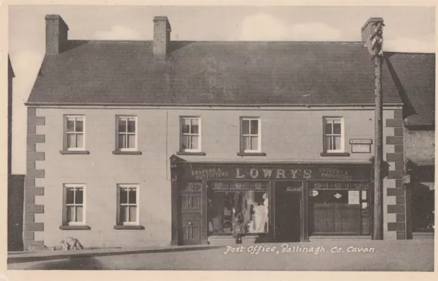 a irish cavan eire old postcard ireland lowry shop and post office ballinagh