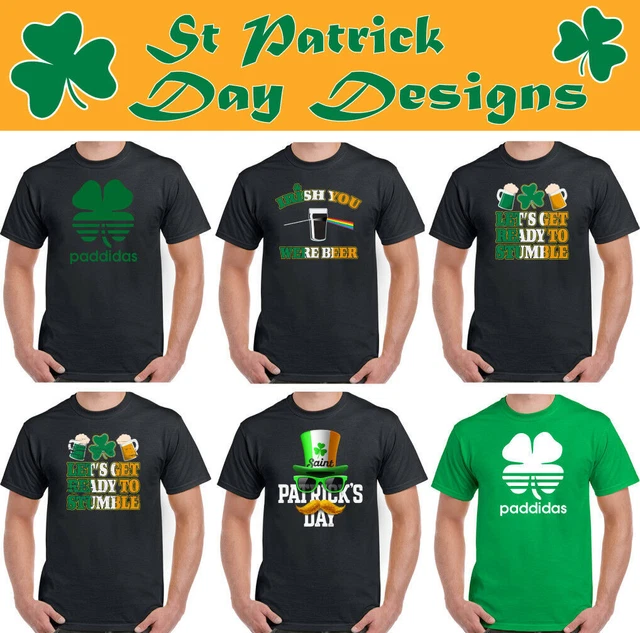 St.Patrick's Giorno T-Shirt Uomo Divertente Paddy's Irlandese Birra Rugby