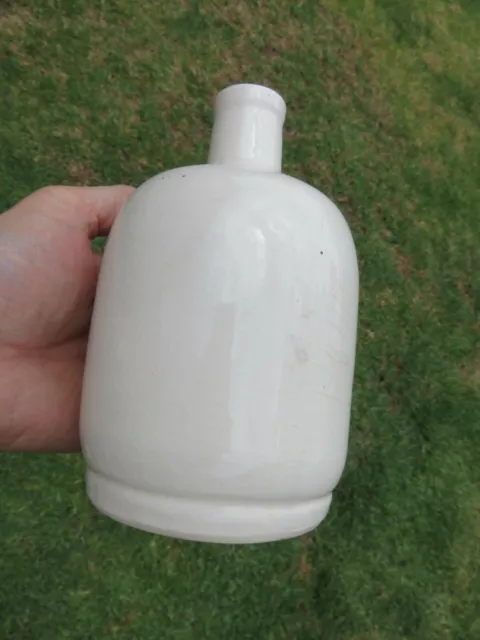 Old Australian Dorian Sands White Pottery Bottle