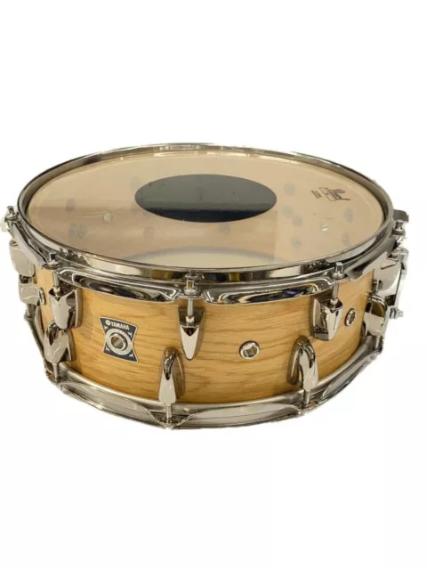 YAMAHA Oak Snare Drum Natural NSD1455 14"x5.5" w/case Made in Japan