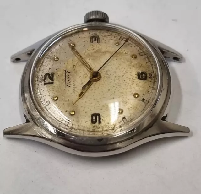 Montre ancienne Suisse mécanique homme Tissot cal 17.5 à réparer ou pièces