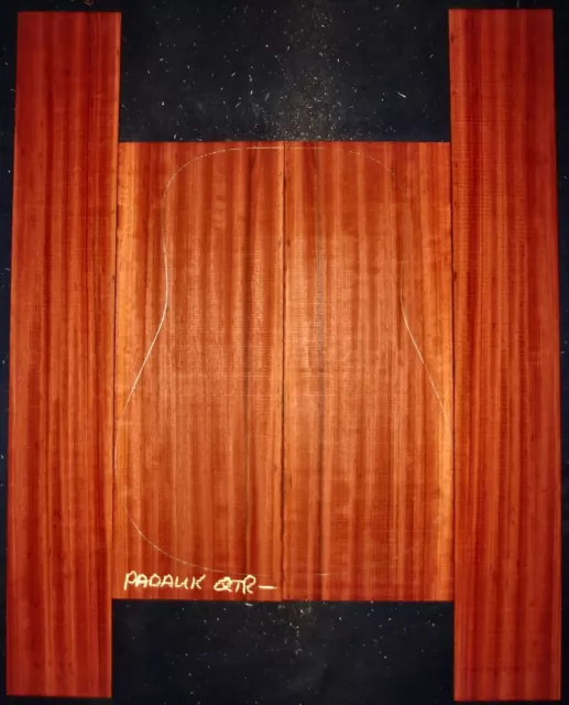 Guitar Luthier Tonewood QUARTERSAWN PADAUK Acoustic backs sides SET