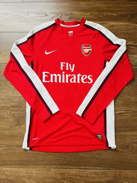 2008/09/10 Arsenal Home Shirt Jersey Long Sleeves No.23 Arshavin Size M