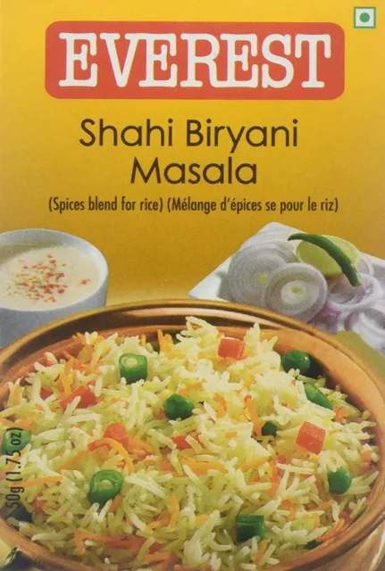 Everest 50 gm de 100 % premium mezcla fragante de especias Shahi Biryani Masala, 2 piezas