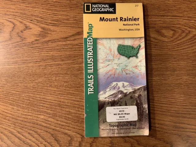 National Geographic Mount Rainier National Park Washington, USA Trail Map/Topo