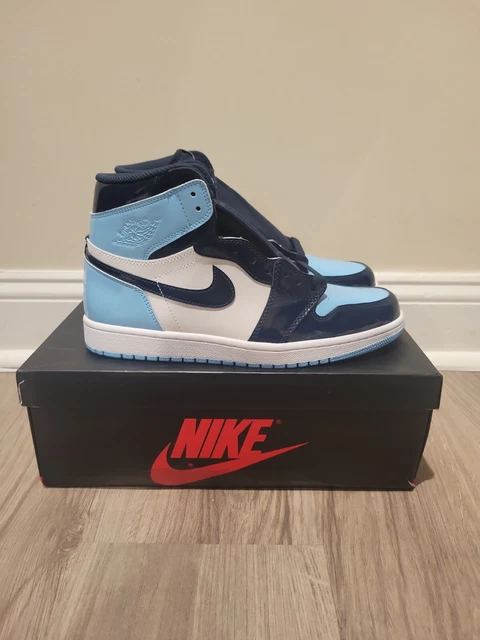 Jordan 1 Retro High OG Blue Chill Patent UNC 11.5W/10M 2019 Jordan 1 Retro High OG Blue Chill Patent UNC 11.5W/10M 2019